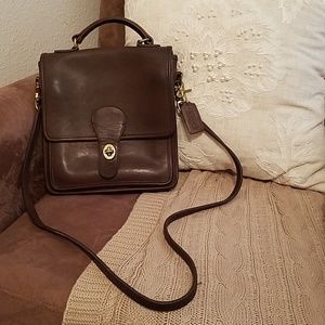 Coach Vintage turn lock satchel crossbody bag